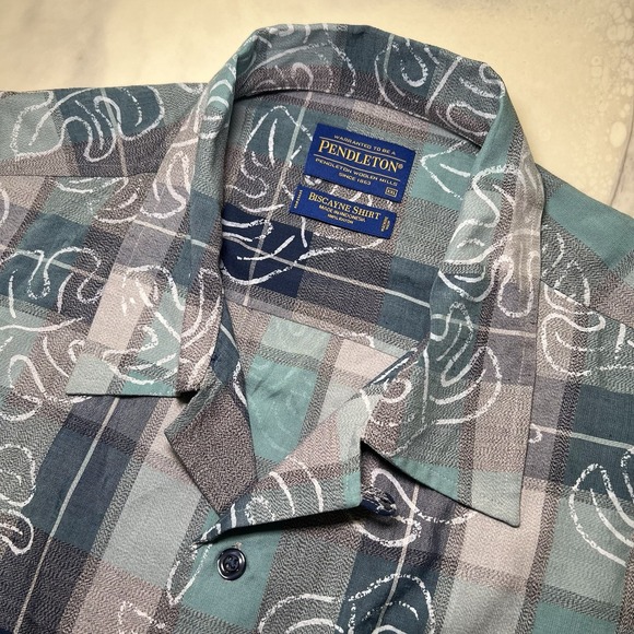 Pendleton Beach Boys Limited Edition Mens XXL Plaid Biscayne S/S Button Up Shirt - Picture 1 of 9